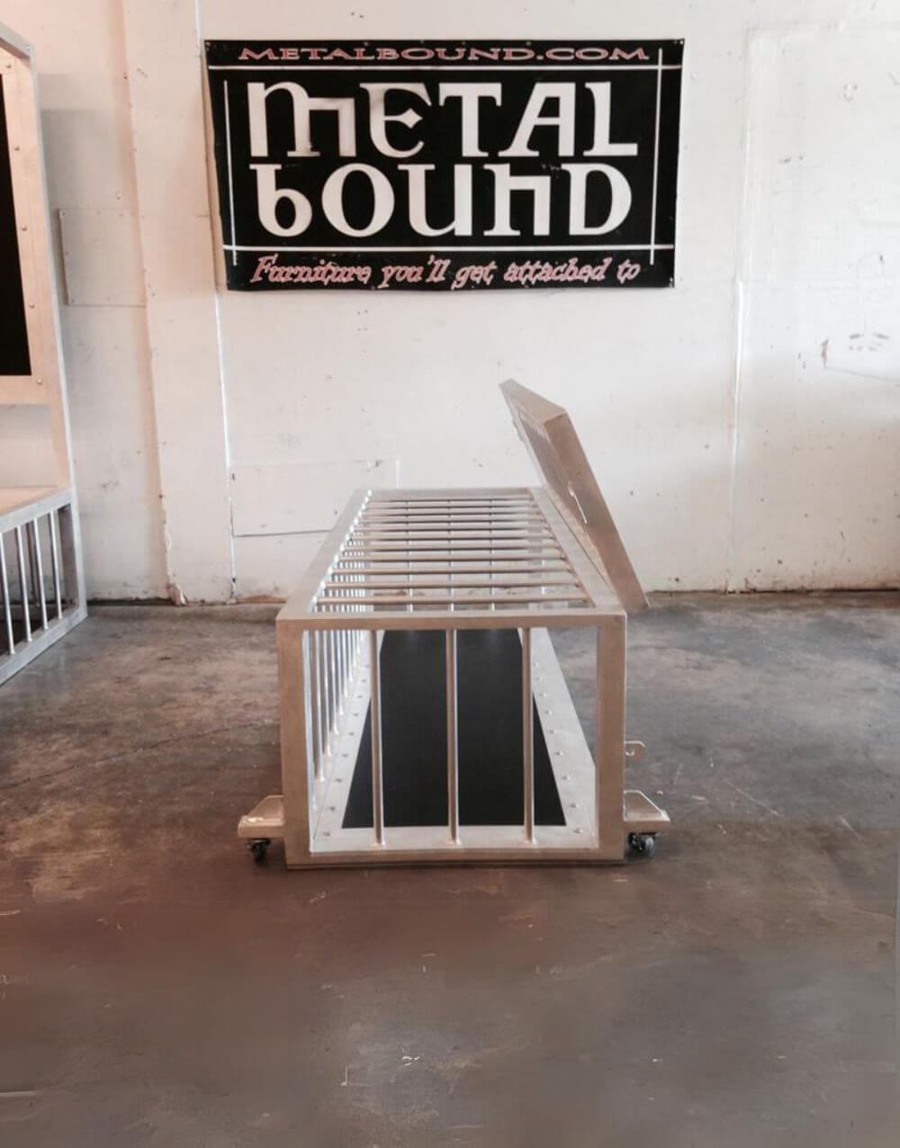 Low Profile Cage by Metalbound: a sleek and discreet metal cage designed for secure and versatile bondage play, offering ample space for restraint and confinement.