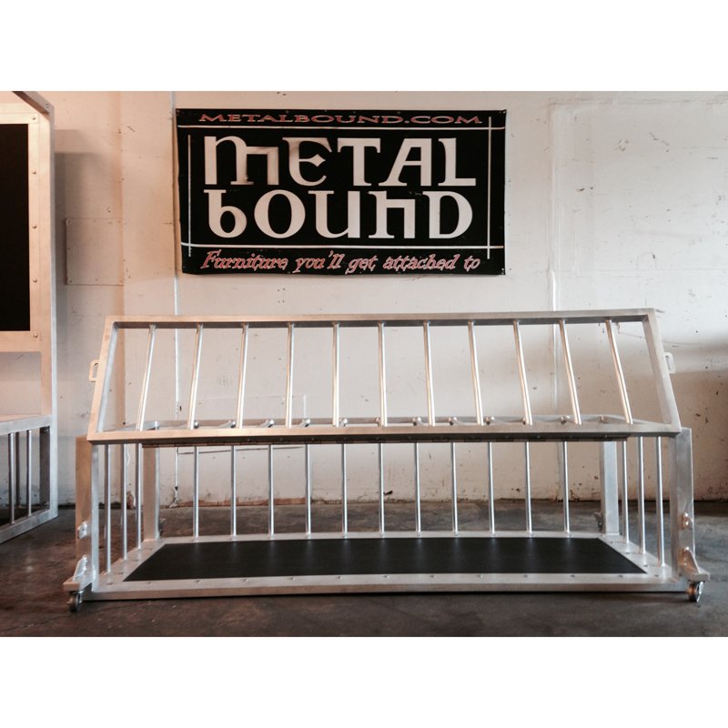 Low Profile Cage by Metalbound: a sleek and discreet metal cage designed for secure and versatile bondage play, offering ample space for restraint and confinement.